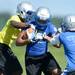 Lincoln football players run a play during practice at the school on Wednesday, August 14, 2013. Melanie Maxwell | AnnArbor.com